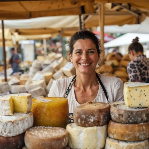 Marché de Gramat Quercy, produits du terroir et producteurs locaux près de Rocamadour.
